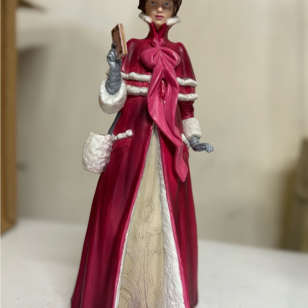 Women's Elegant Pink Coat with White Accents